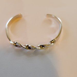 925 Sterling Silver Twist Bangle/Bracelet